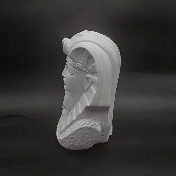 Plaster Bust of Egyptian Pharoah by Pacini - Picture 2 of 10